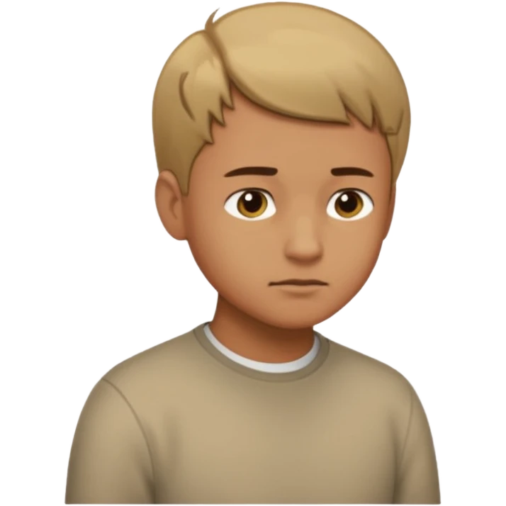 Man looking down at ground standing emoji