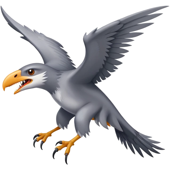 Pterowolf . Pterodactyl + wolf emoji