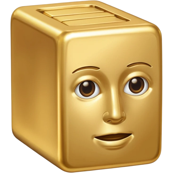 gold head set and 1gold bar emoji
