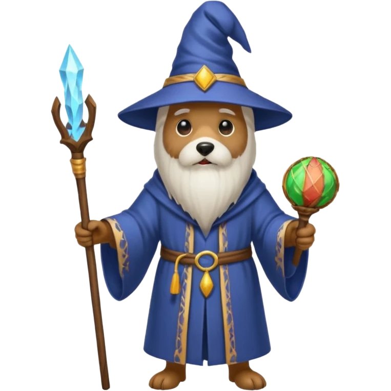 Dog wizard emoji