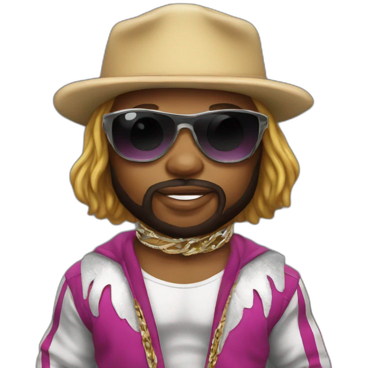 a baby dressed as Randy Savage emoji