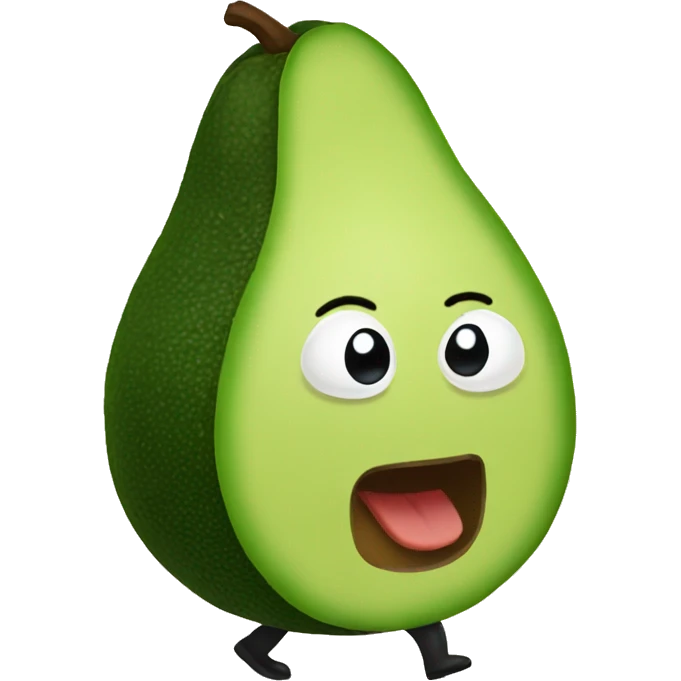 walking avacado emoji