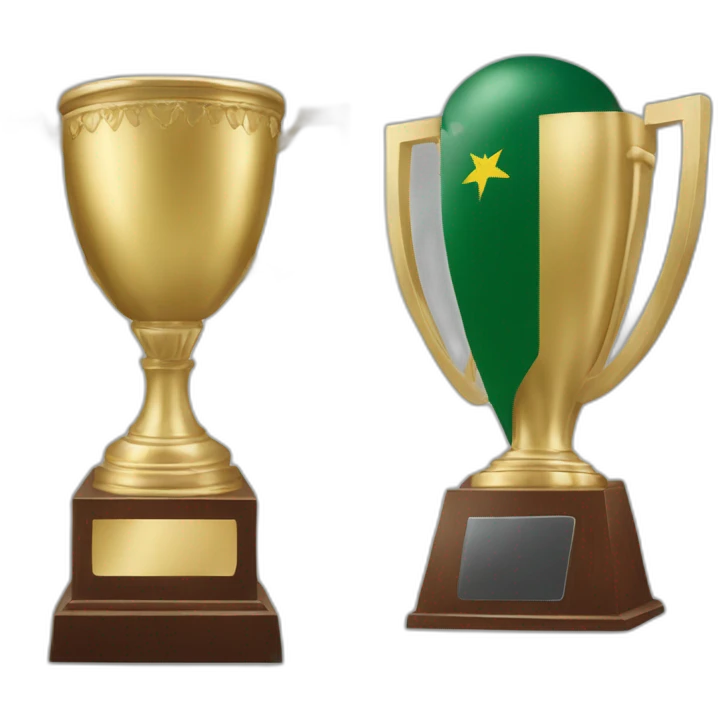 sri Lanka and Pakistan trophy emoji