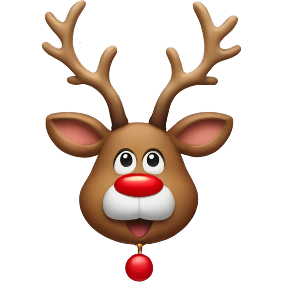 Red Nosed Reindeer emoji