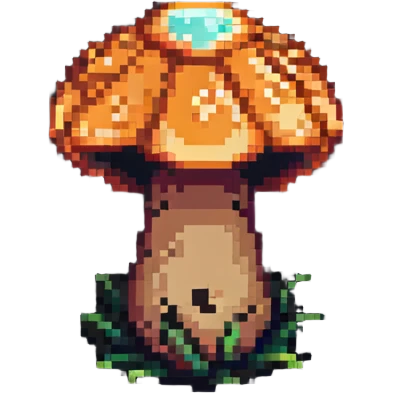 Glowing mushroom emoji
