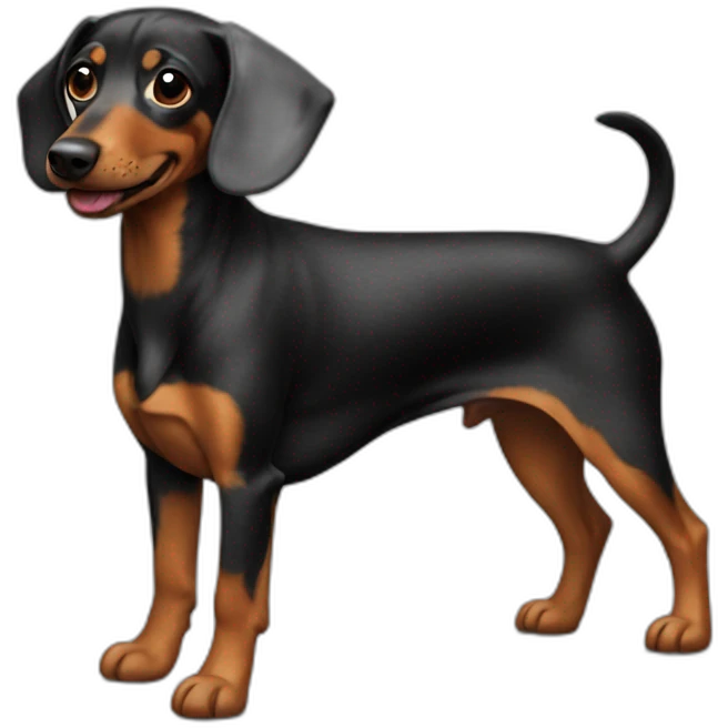 Teckel arlequin emoji