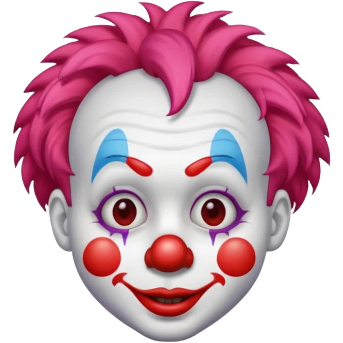 clown small hair emoji