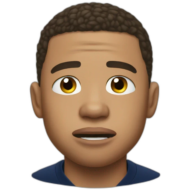 Mbappé crying emoji