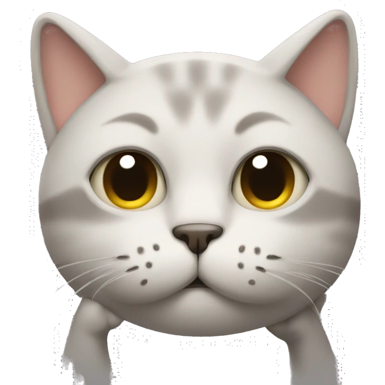 cat covering its eyes with its paws emoji