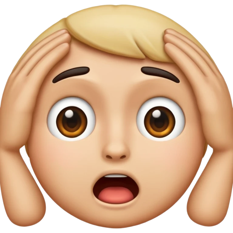 Emoji face trying to not crash out  emoji