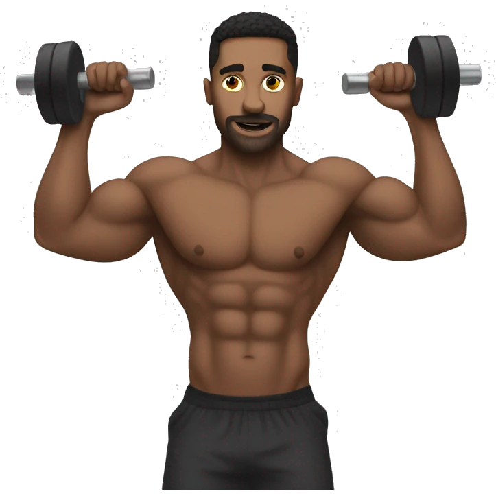 Human that’s jacked who is at the gym  emoji