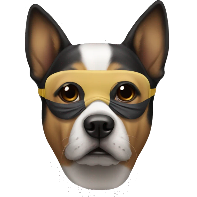 Dog wearing a mask  emoji