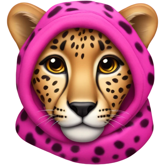 pink cheetah emoji