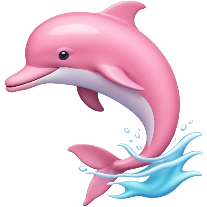 Pastel pink Dolphin emoji