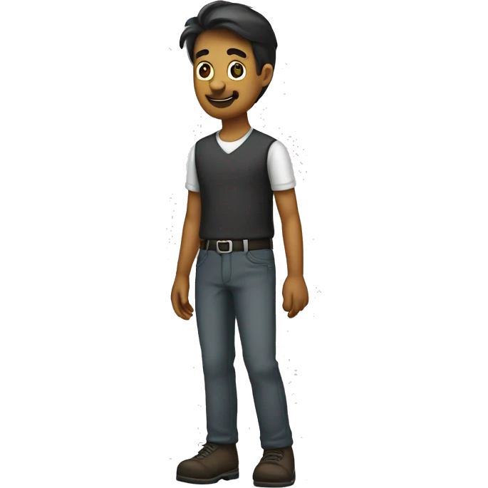 Pelon con pantalón muy ajustado emoji