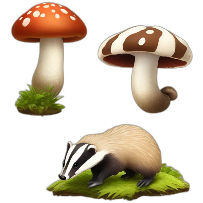 badger badger badger mushroom mushroom snake emoji