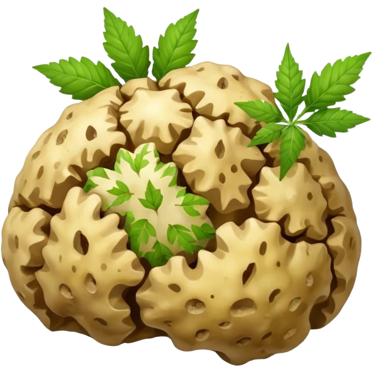 white truffle with weed emoji