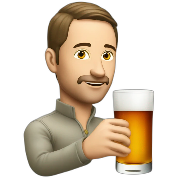 Zelenskiy drinking Kizlyar brandy emoji