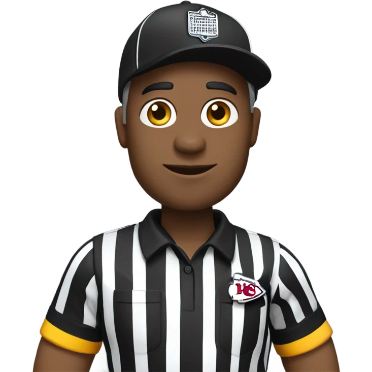 Referee with kansas city chiefs emoji