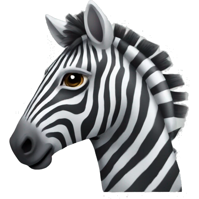 Zebra horse emoji