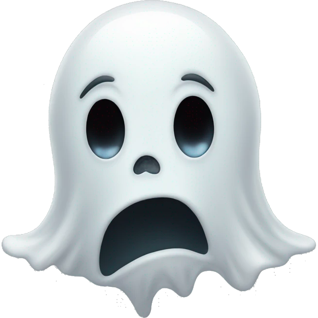 Ghost with funky reactions  emoji