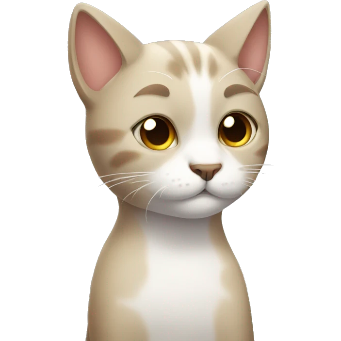 Sweaty cat emoji