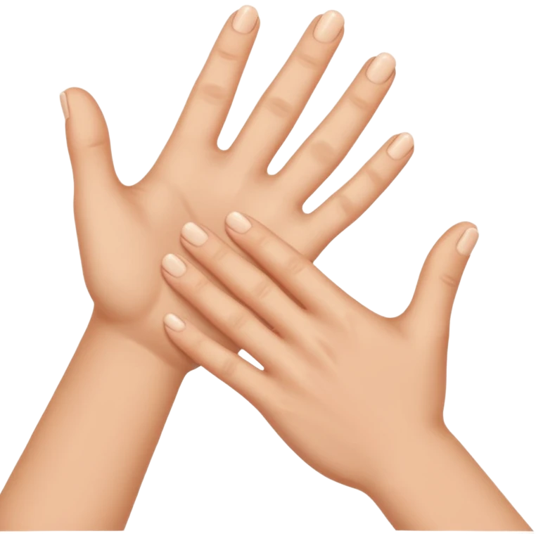 Two people's fingers touching  emoji