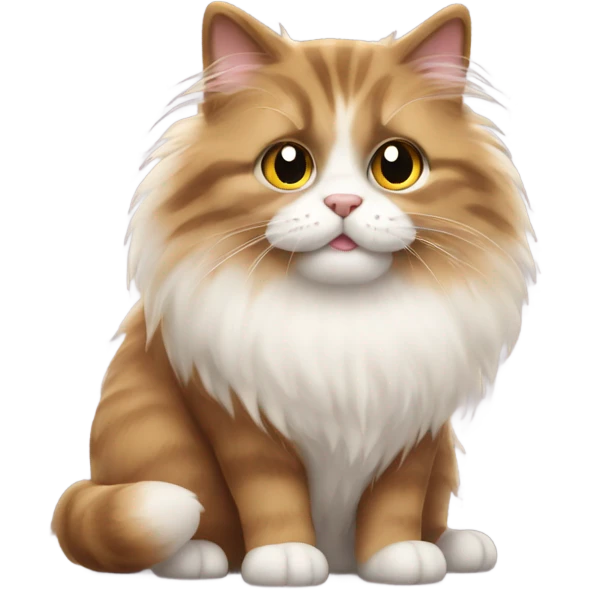 very fluffy cat emoji