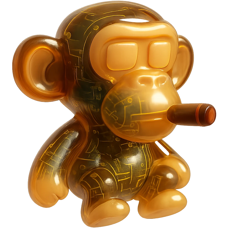 monkey with cigar emoji