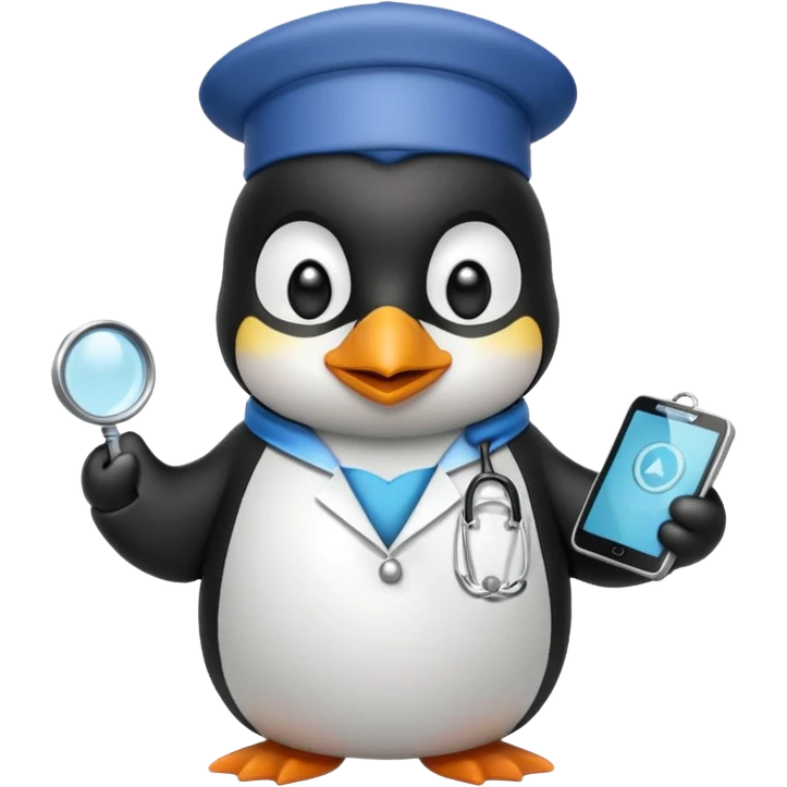 doctor penguin emoji