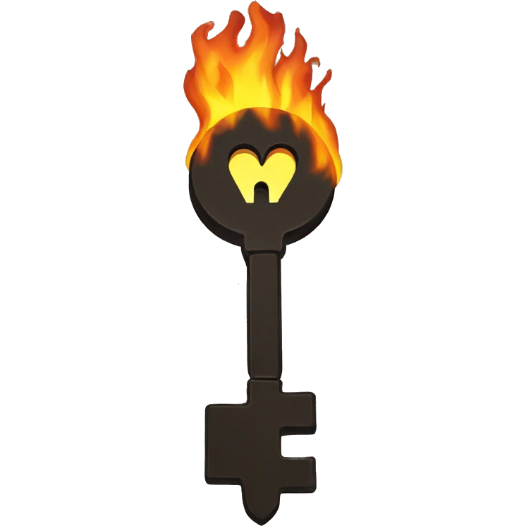 Key on fire emoji