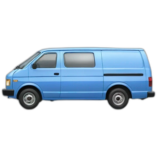 NISSAN BLUE 1986 VAN STANZA emoji