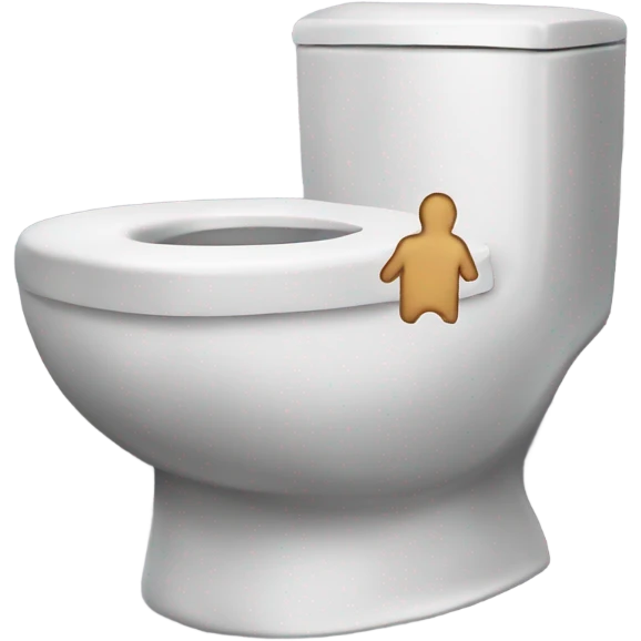 Toilet with hands crying emoji