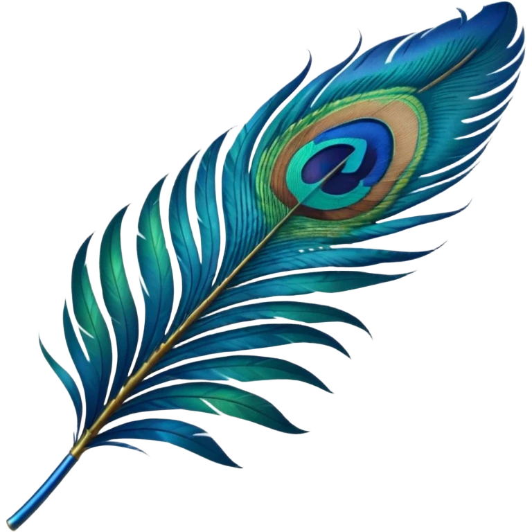 Peacock feather emoji
