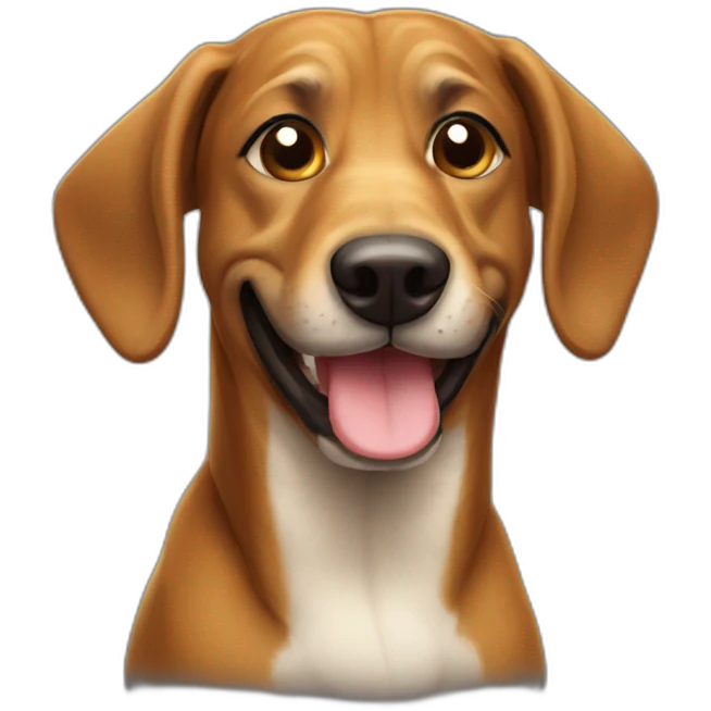 Bavarian hound smiling emoji