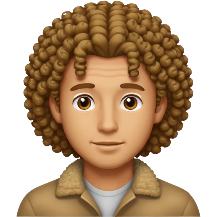 curly hair mens image emoji