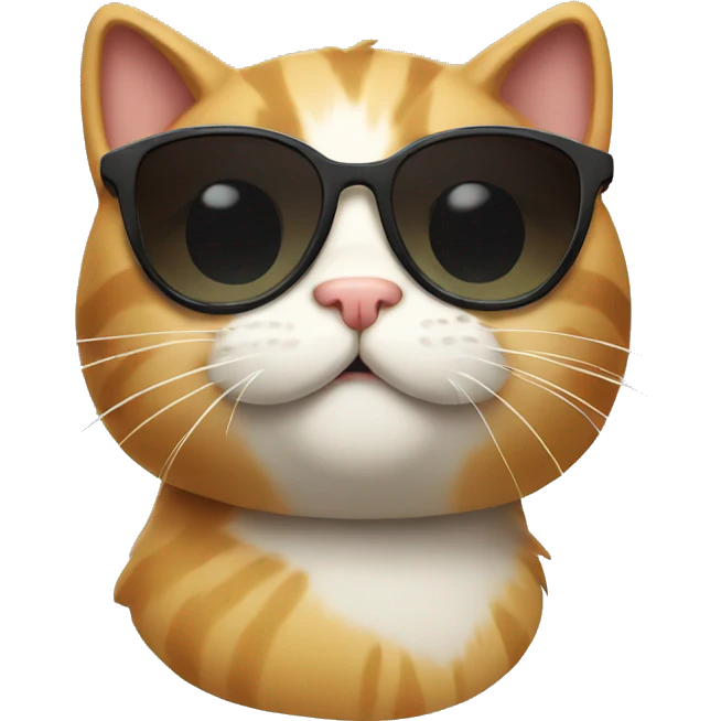 Cat with sunglasses emoji