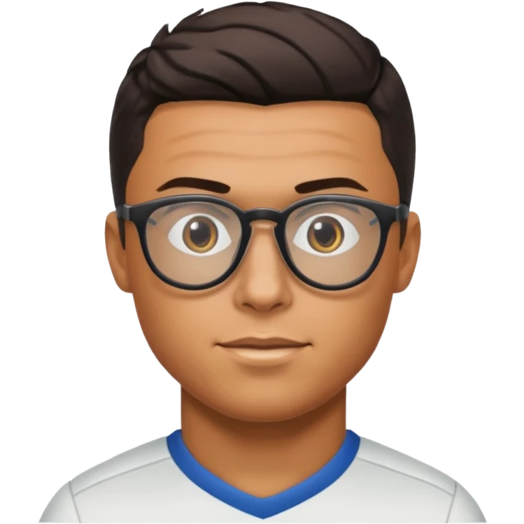 ronaldo wearin glasses emoji