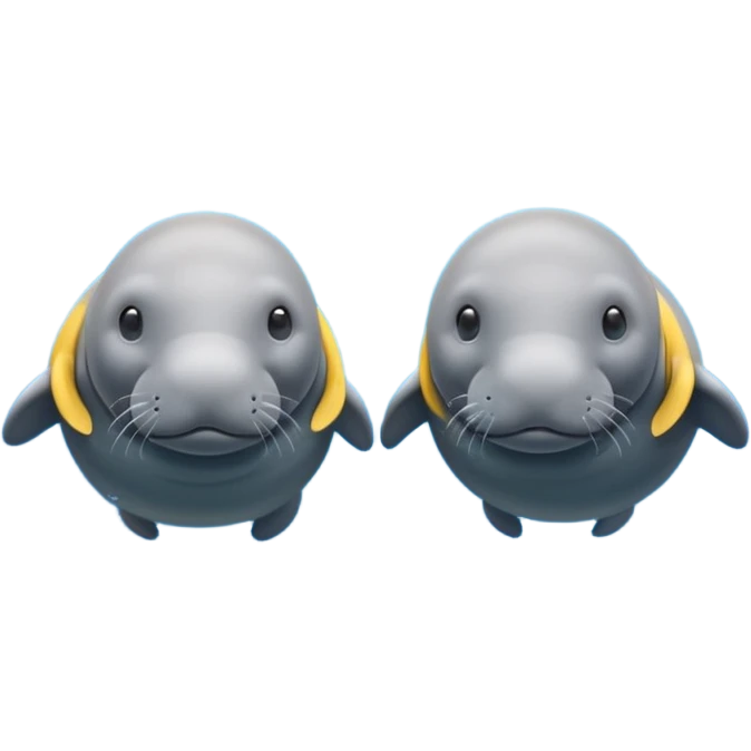 couple of manatees emoji