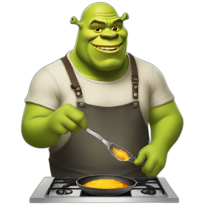 Shrek cooking emoji