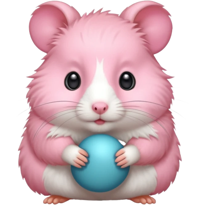 Pink colored hamster 🐹  emoji