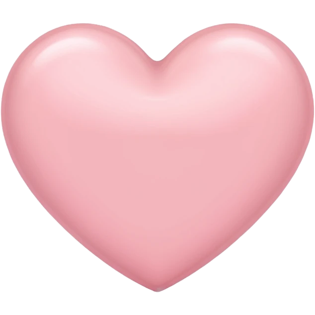 Pale pink heart emoji
