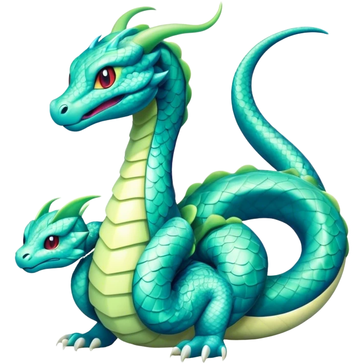 Seviper-Dragonair-hybrid, full body, 4 legs emoji