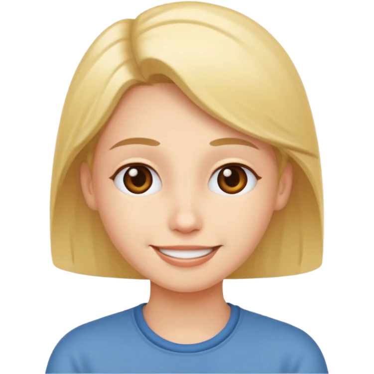 thinking with a smile emoji