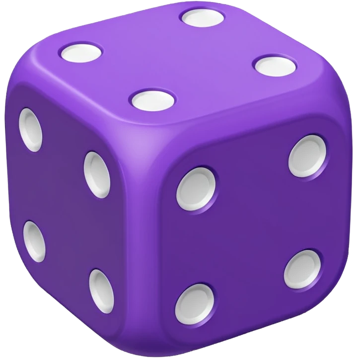 purple dice emoji