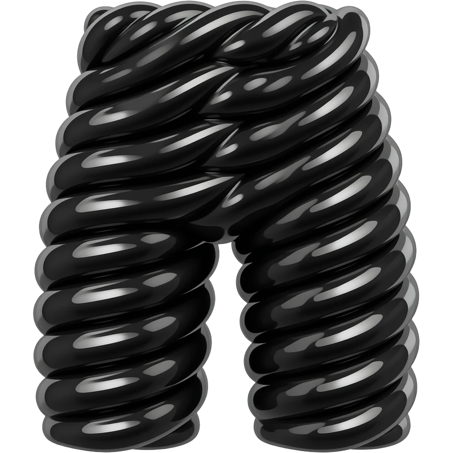 pants made of black licorice emoji