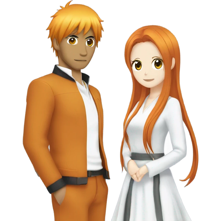 Ichigo with orihime emoji