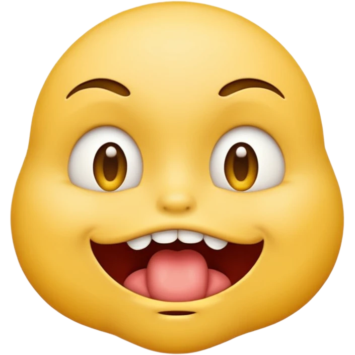 Emoji face biting its lip emoji