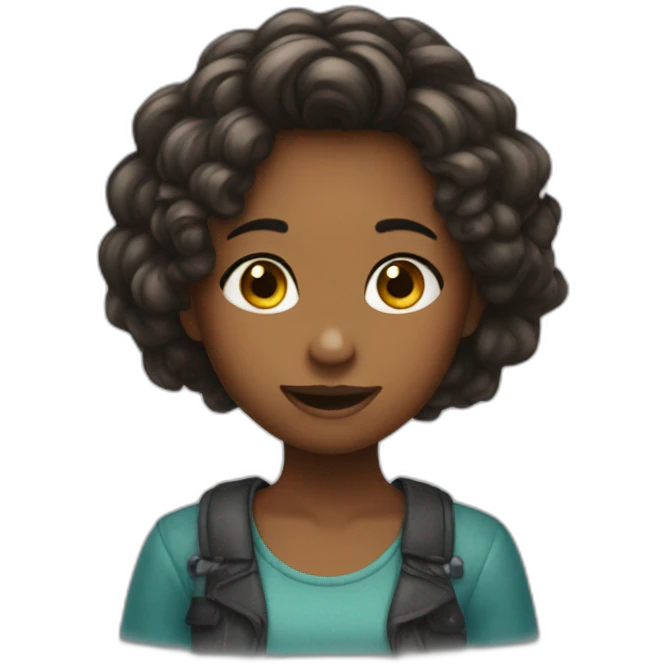 Hair drop girl emoji