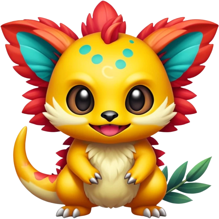 Exotic chibi Fakémon-creature emoji